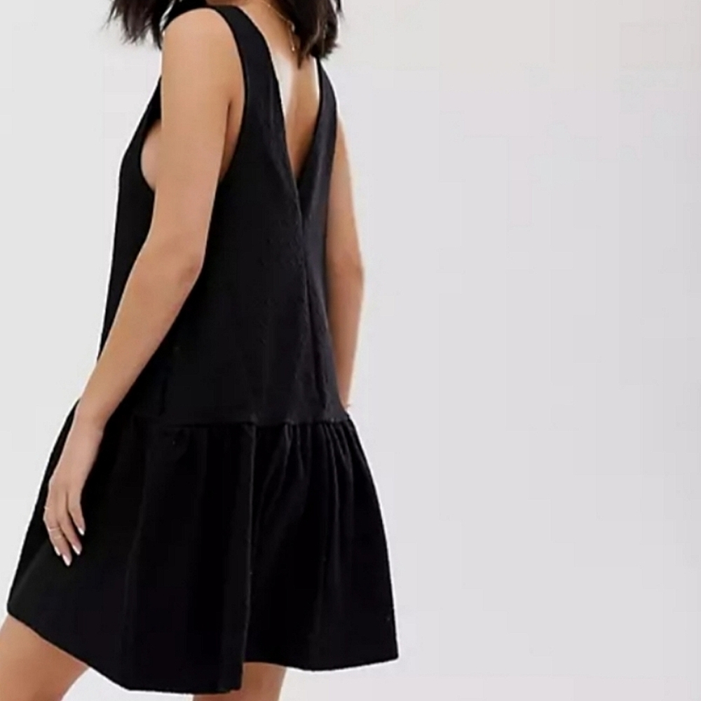 Free People Easy Street Sleeveless Minidress Black Size Medium